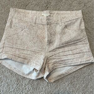 H&M Cream Patterned Women Shorts